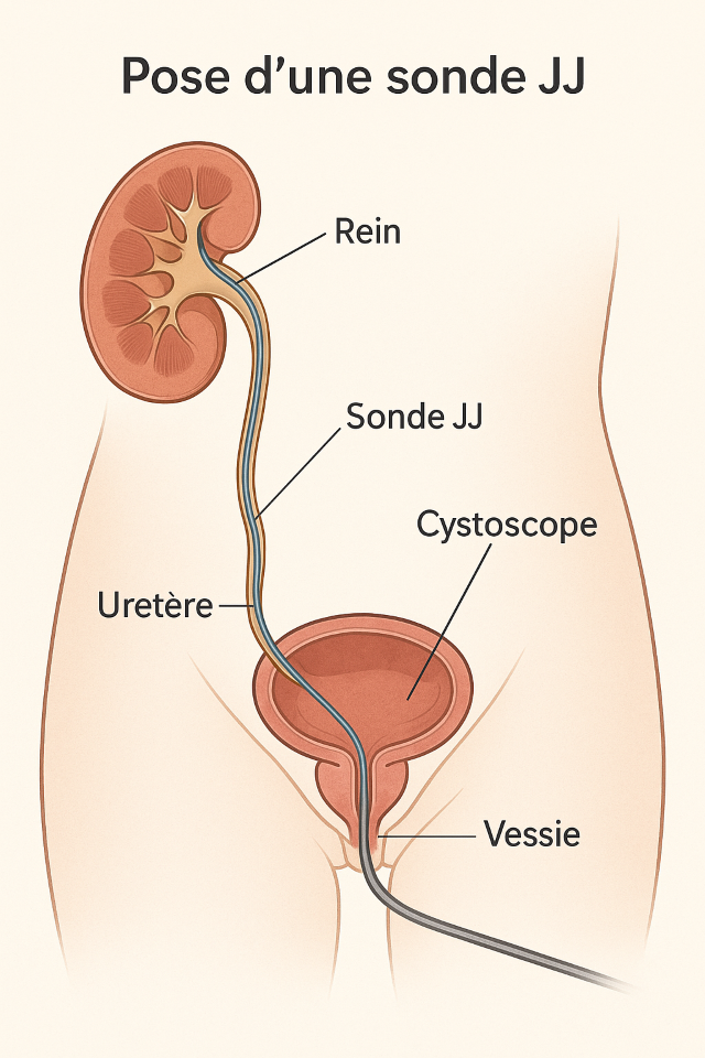 Pose d’une sonde JJ